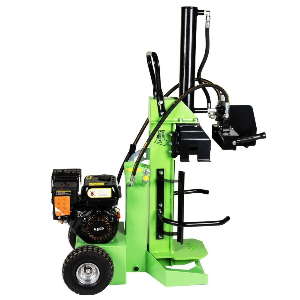 Despicator lemne Micul Fermier, putere 6.5 CP, sarcina despicare 12 tone, diametru maxim despicare 30cm, motor benzina 4 timpi, pozitie despicare vertical / orizontal/diagonala - Drujbe si Despicatoare busteni