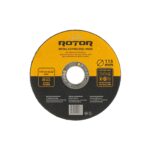Disc abraziv pentru metal+inox ROTOR 115*1,6*22, 23 - Pachet 25 bucati - In lucru
