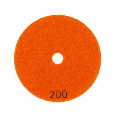 Disc diamantat pentru slefuit granit si marmura 125mm P200 ROTOR - In lucru