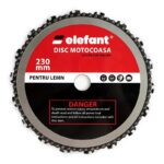 Disc motocoasă cu lanț de drujbă 230x25.4 mm – ELEFANT - In lucru