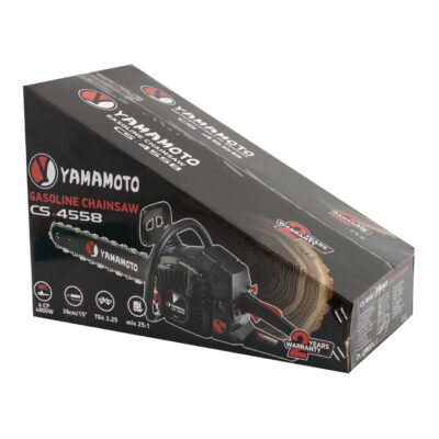 Drujbă pe benzină YAMAMOTO CS-4558 4.8 kW / 4 CP, 58 cm³, 3400 rot/min - In lucru