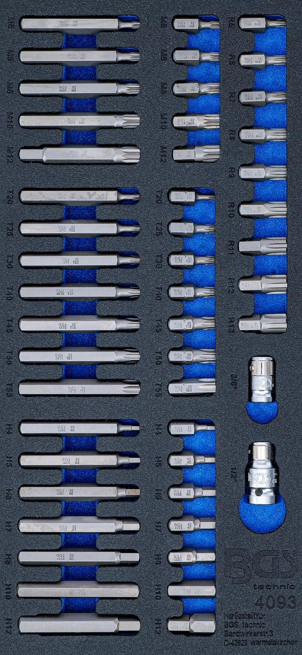 Echipare pentru dulap 1/3, Set 49 biti, BGS 4093 – SimpleTools Echipare pentru dulap 1/3, Set 49 biti, BGS 4093 - SimpleTools