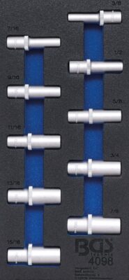 Echipare pentru dulap,1/3, tubulare adanci ,1/2'', in inch, BGS 4098