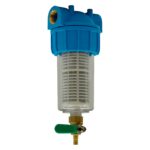 F-PF-P01 Filtru apă cu purjare din plastic cu sită inox FLOW - In lucru