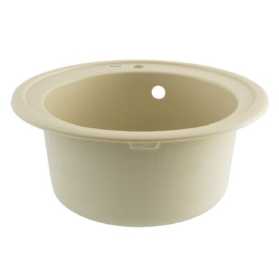 FCB-510SI/1, Chiuveta de bucatarie din granit cu cuva rotunda, seria SUN, Ivory, 510x200 mm, FLOW - In lucru
