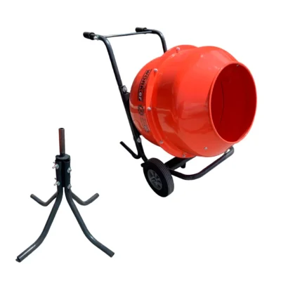 Betoniera TechnoWorker 180 L (Reductor, Motor cupru) si stativ - Betoniere