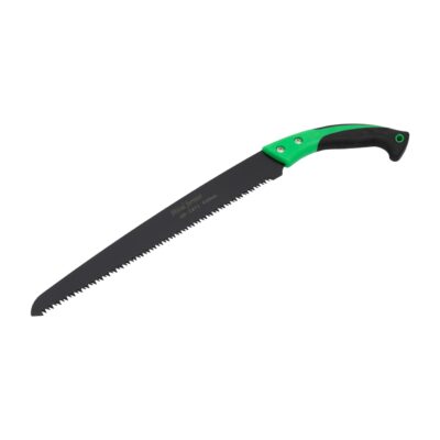 Fierastrau drept negru cu maner verde - In lucru