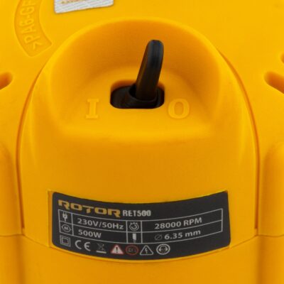 Freza lemn ROTOR RET500, 500 W, 28000 rpm - In lucru