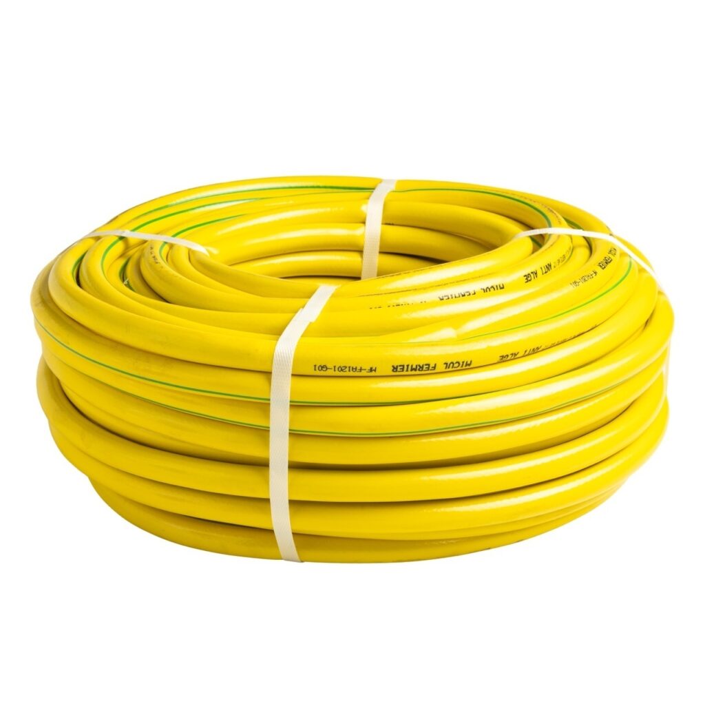 Furtun apa Micul Fermier, diametru 1/2" , lungime 50m, cu insertie, galben - Racorduri push-in si furtunuri