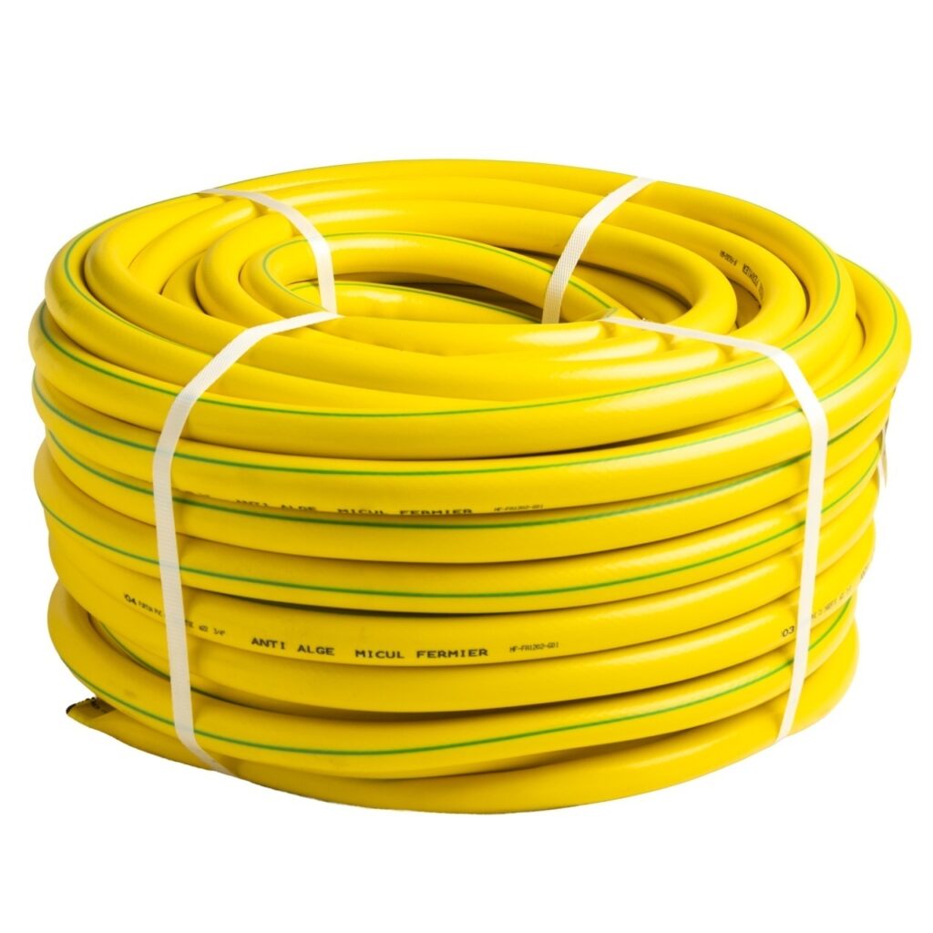 Furtun apa Micul Fermier, diametru 3/4" , lungime 50m, cu insertie, galben - Racorduri push-in si furtunuri