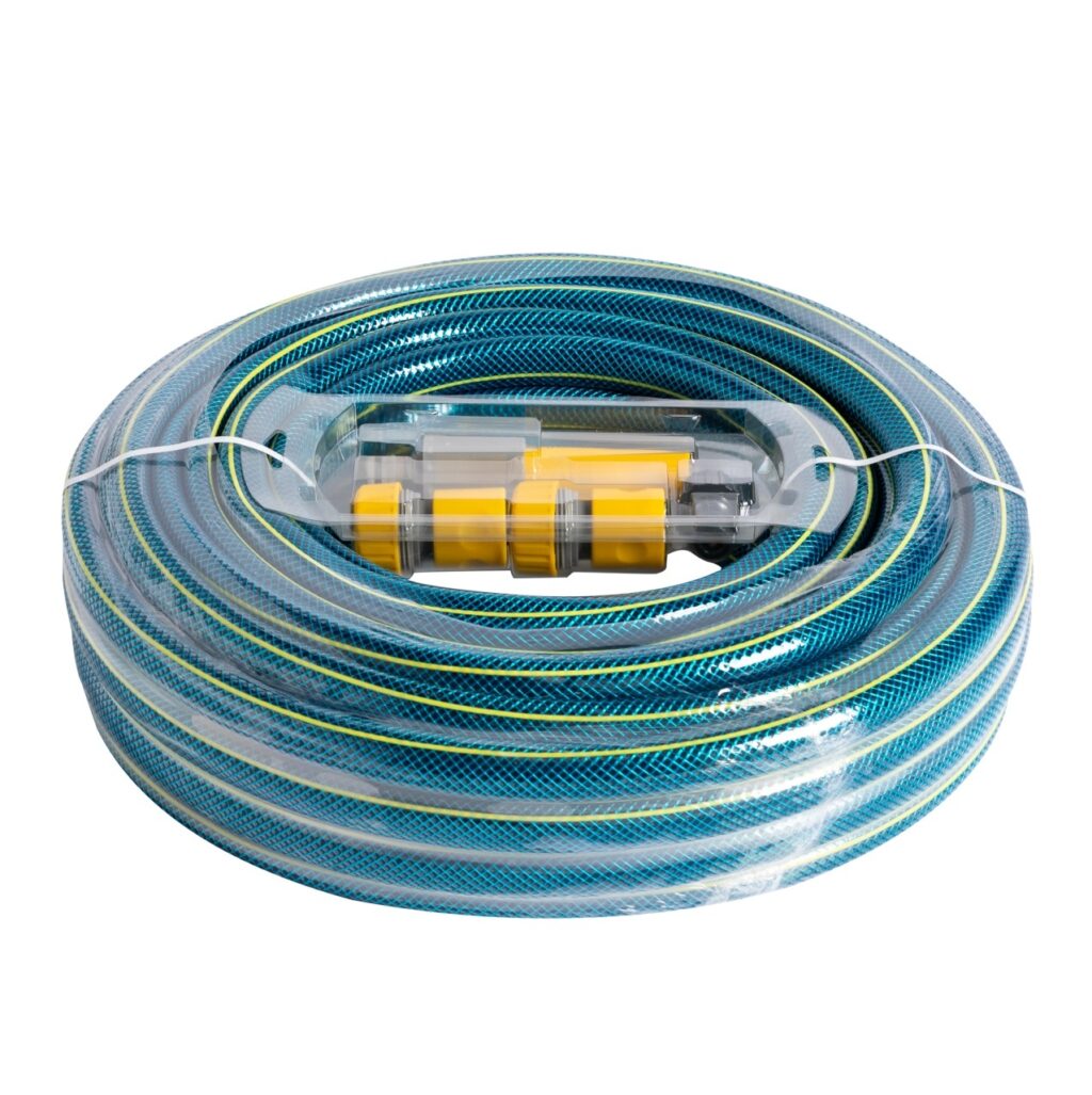 Furtun BLUEBOS PLUS 3/4" 20m cu set duze - Unelte de irigat