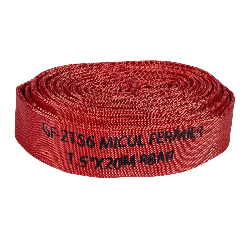 Furtun pompier 1.5" 20m 8bar fara capete ROSU - Unelte de irigat