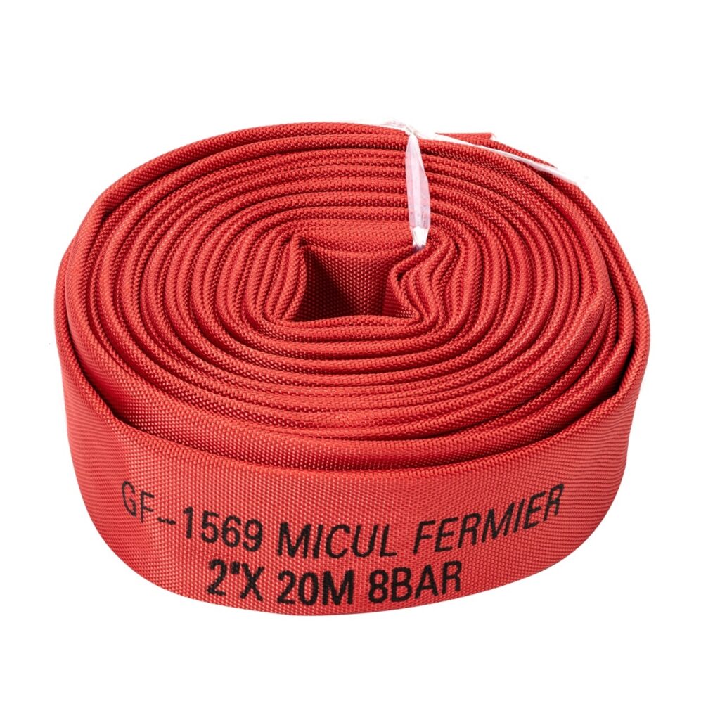 Furtun pompier 2" 20m 8bar fara capete ROSU - Unelte de irigat
