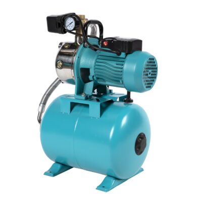 Hidrofor Detoolz 0.75 kW, debit 3300l/h, inaltime de pompare 45m, carcasa pompa inox, volum butelie 24 litri
