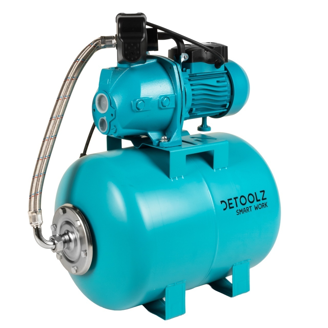 Hidrofor Detoolz 1.1 kW, debit maxim 2480lh, inaltime maxima de pompare 45m, corp pompa fonta, butelie 50L, ejector – SimpleTools Hidrofor Detoolz 1.1 kW, debit maxim 2480lh, inaltime maxima de pompare 45m, corp pompa fonta, butelie 50L, ejector - SimpleTools
