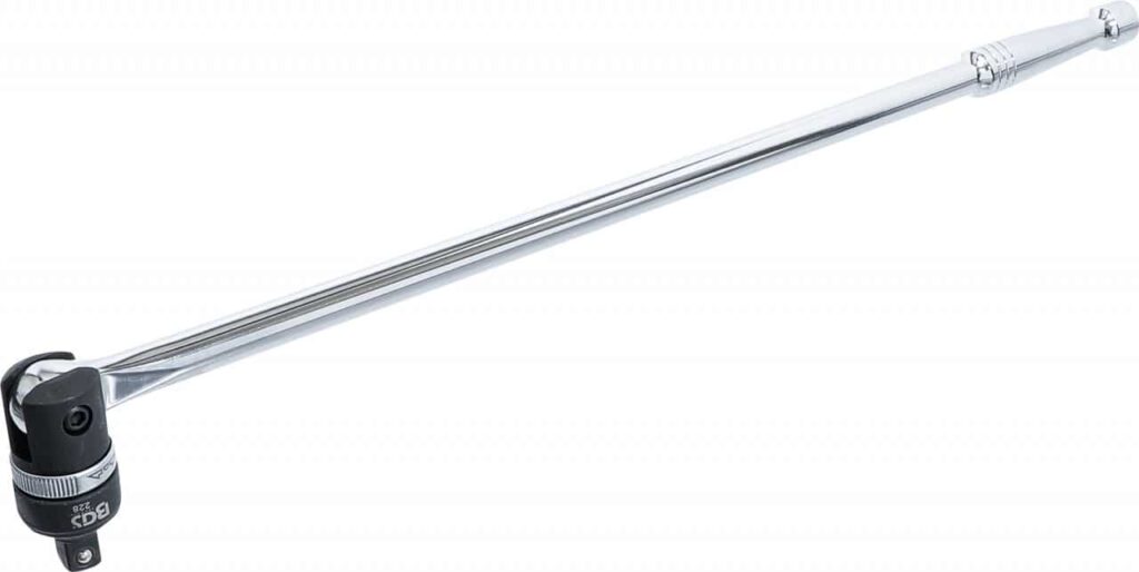 Mâner articulat cu clichet reversibil, antrenare 12,5 mm (1/2"), lungime 620 mm, BGS 228 - Manere si Bari de forta