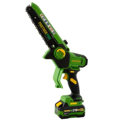 Mini Fierăstrău cu Lanț și Acumulator PPBS-84 PARTNERPRO, Brushless, 21V / 4Ah, Indicator sarcină - In lucru