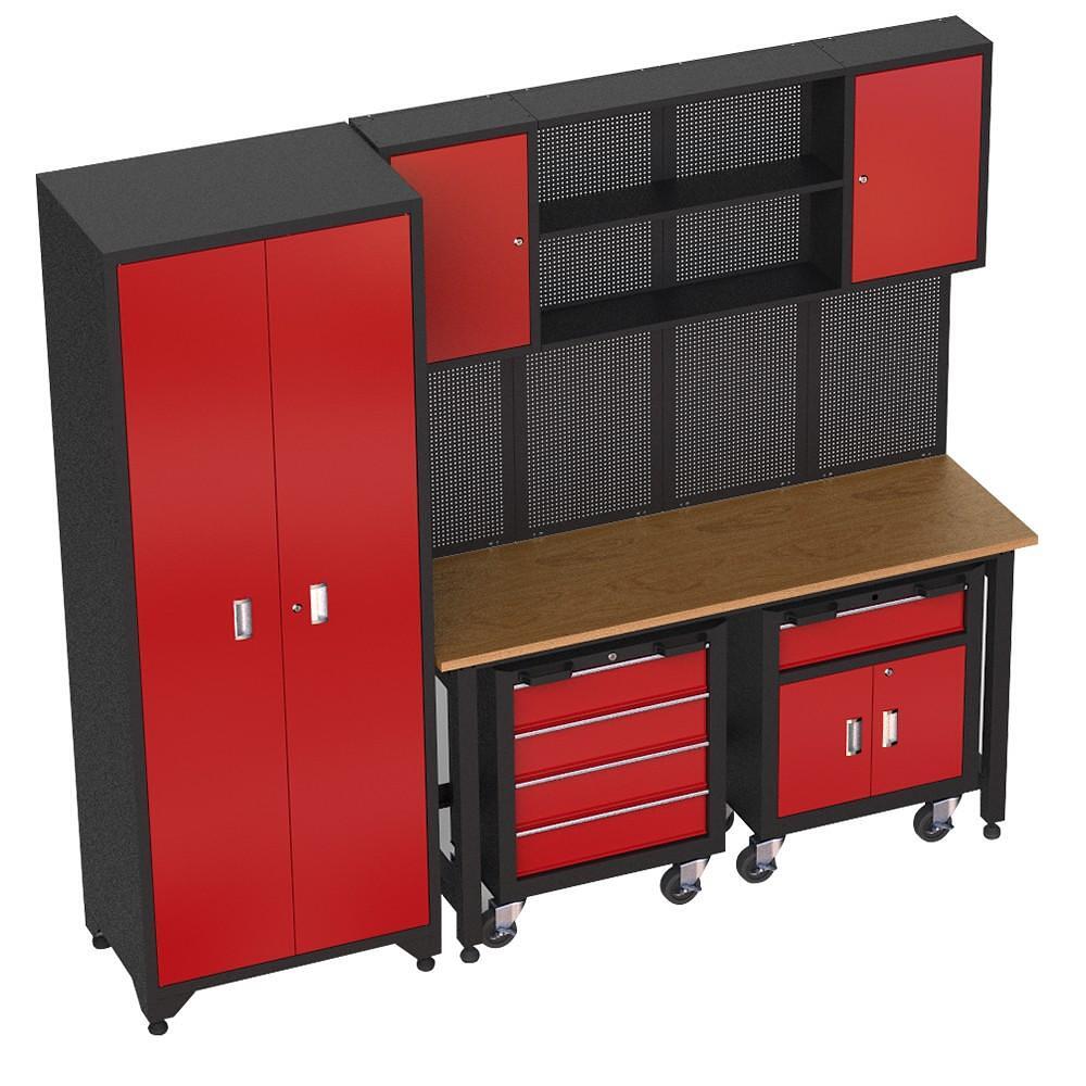 Mobilier de atelier cu sertare si dulapuri de depozitare, blat din lemn, 107 piese, MARCO TOOLS – SimpleTools Mobilier de atelier cu sertare si dulapuri de depozitare, blat din lemn, 107 piese, MARCO TOOLS - SimpleTools