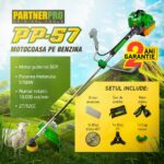 Motocoasa pe benzina PartnerPro PP57 , 6CP, 52CC, 2T - In lucru