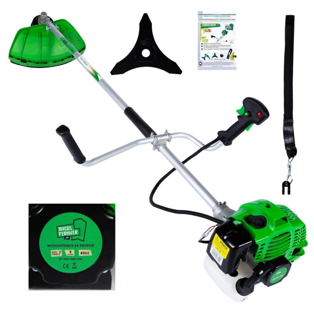 Motocositoare pe benzina 3.4 CP cu 3 accesorii si pornire rapida - Motocositoare si Motounelte