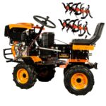 Motocultivator Ride-On Detoolz, 17CP, capacitate cilindrica 530 CC, motor 4 timpi, 4X4, 4 viteze, 2 cutii de viteze, pornire electrica - Tractoare