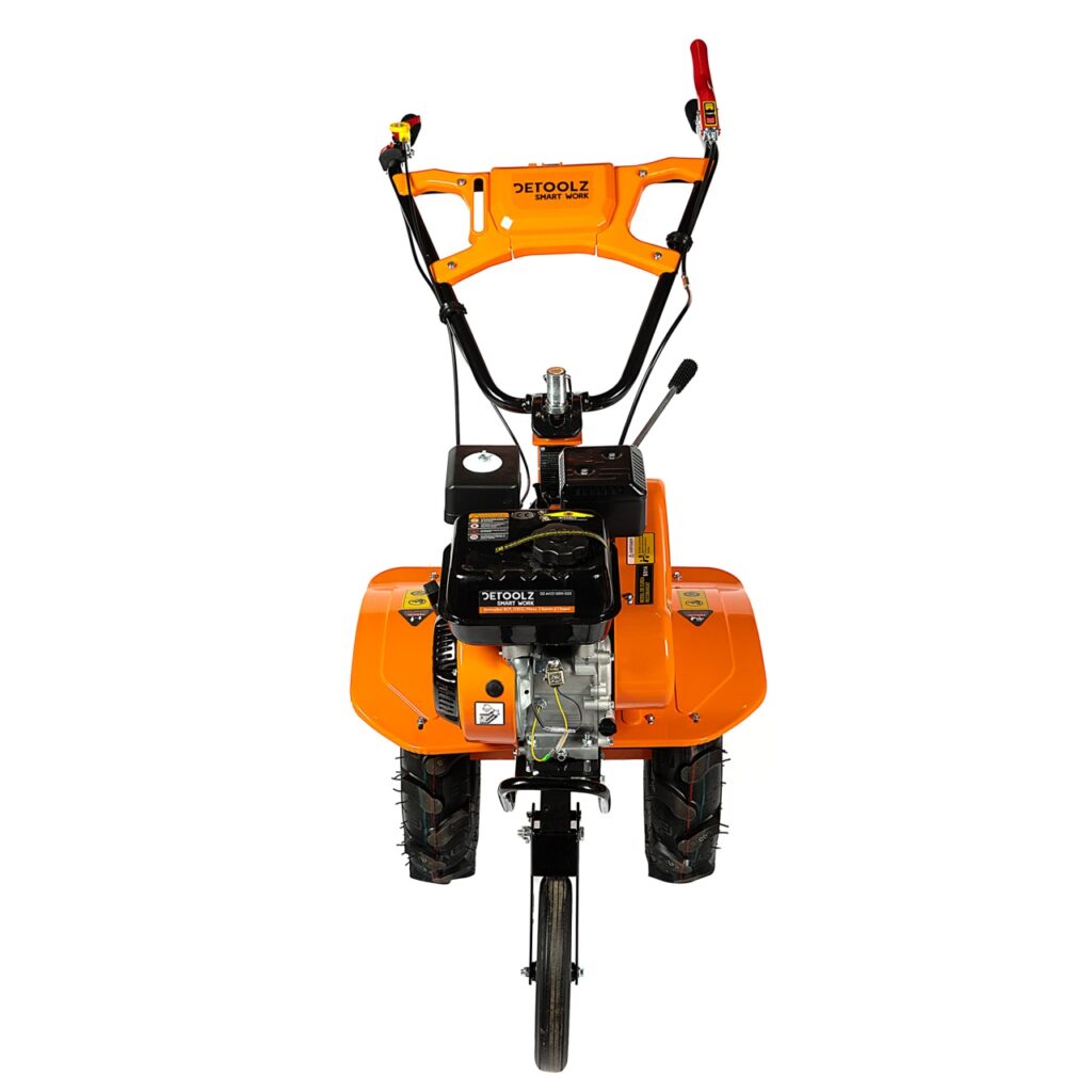 Motocultor Detoolz 8cp 212cc, benzina 4T, 3 viteze, pornire manuala, cu roti - Motocultoare si Cultivatoare