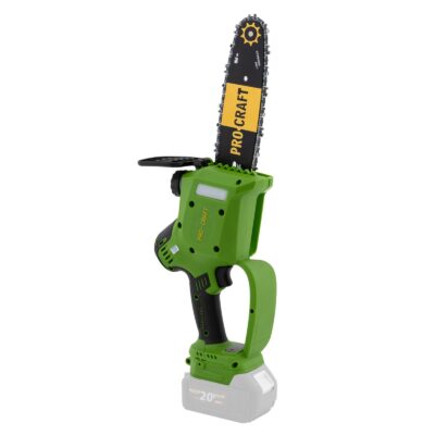 Motofierastrau cu acumulator Procraft PKA20, Li-ion, 20 V, 4.0 Ah, 4600 rotatii, Brushless, Lama 24 cm - In lucru