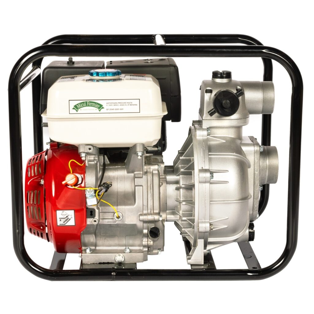 Motopompa Micul Fermier 13CP 389cc, benzina 4T, racord 2.5", debit 40000l/h - Motopompe