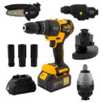 Multifunctional 5 in 1 pe acumulator ROTOR RTS2 , 24000 rot/min, 21V/3Ah, Brushless - Masini de gaurit si insurubat cu acumulator