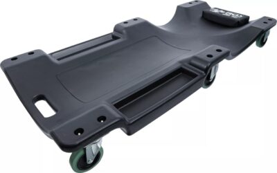 Pat de lucru mobil pentru mecanici cu 6 roti, capacitate max. 110Kg, dimensiuni 100x51 cm, BGS 2994