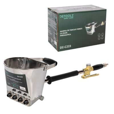Pistol de tencuit peretii Detoolz, pneumatic - Scule tencuit/Vopsit/Slefuit si Taiat