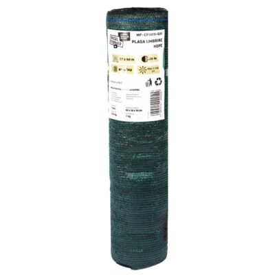 Plasa de umbrire Micul Fermier HDPE 1.7x50m 80g/mp 80% G01 - SimpleTools