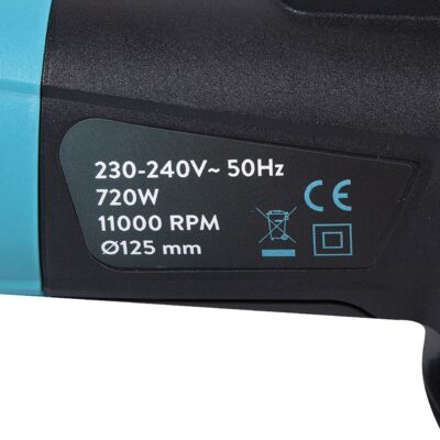 Polizor unghiular 720W 125 on/off lateral - SimpleTools