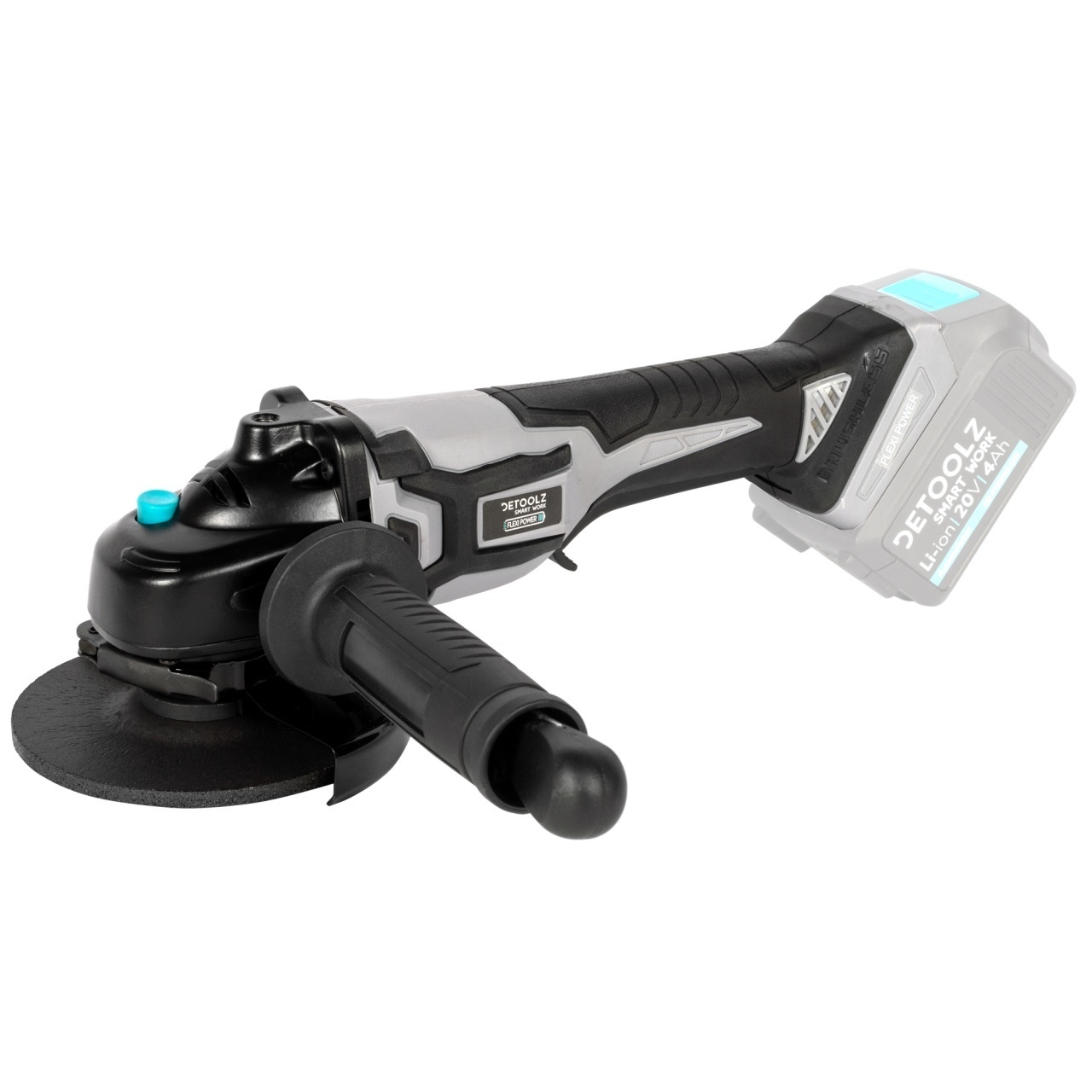 Polizor unghiular Detoolz 20V, diametru disc Ø125, motor fara perii – SimpleTools Polizor unghiular Detoolz 20V, diametru disc Ø125, motor fara perii - SimpleTools