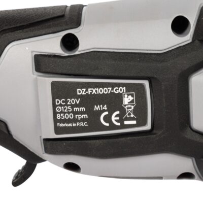 Polizor unghiular Detoolz 20V, diametru disc Ø125, motor fara perii - SimpleTools