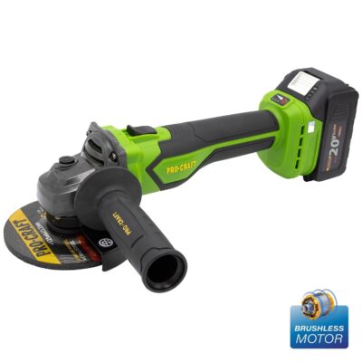 Polizor unghiular pe acumulator PROCRAFT PGA22 1 × acumulator 20V / 4Ah, Brushless - Polizoare unghiulare si de banc