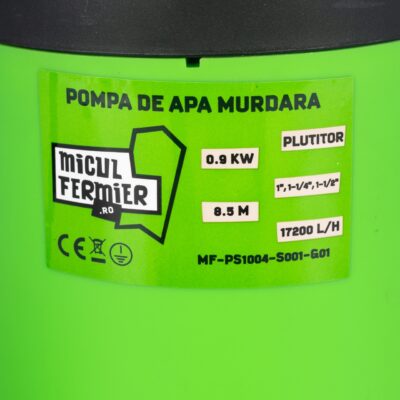 Pompa apa murdara Micul Fermier, 0.9 kW, debit maxim 17200 l/h, inaltime maxima de pompare 8.5 m, cu plutitor - Pompe apa
