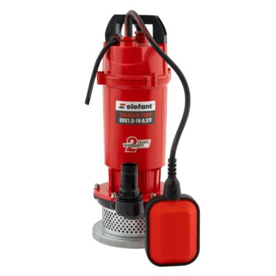 Pompa de drenaj submersibila ELEFANT QDX1.5-16-0.37F cu plutitor, 370W, 50 l/min, inaltime refulare 16 m