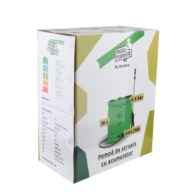 Pompa de stropit Micul Fermier, capacitate 18l, Pandora, cu acumulator - In lucru