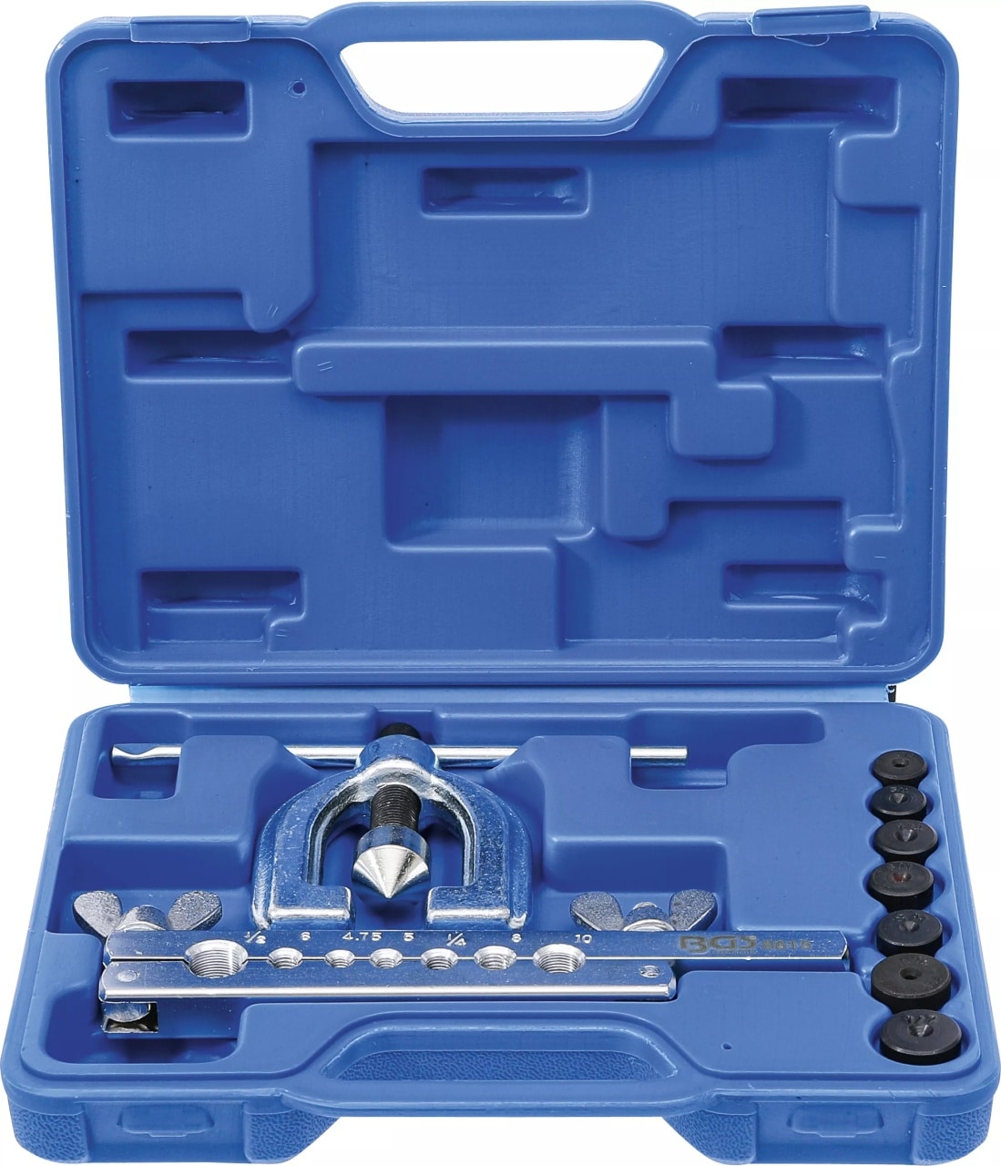 Presa pentru bercuit conducte de frana, 4.75 – 5 – 6 – 8 – 10 mm, 1/4″, 1/2″, BGS 8615 – SimpleTools Presa pentru bercuit conducte de frana, 4.75 - 5 - 6 - 8 - 10 mm, 1/4", 1/2", BGS 8615 - SimpleTools