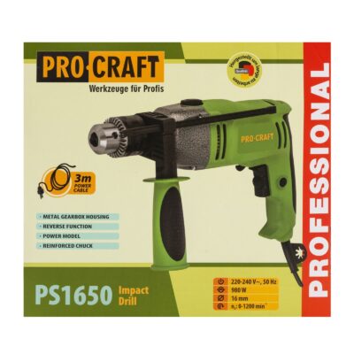 PS1650 Masina de gaurit cu percutie PROCRAFT - Bormasini