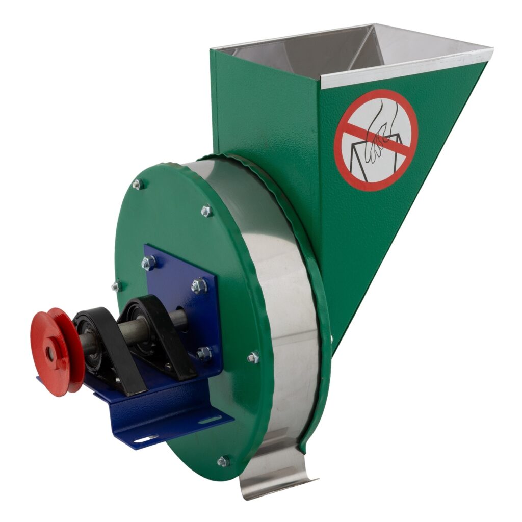 Razatoare fructe manuala, fulie atasare motor, Partial Inox Vinita, 200 kg/h - Zdrobitoare