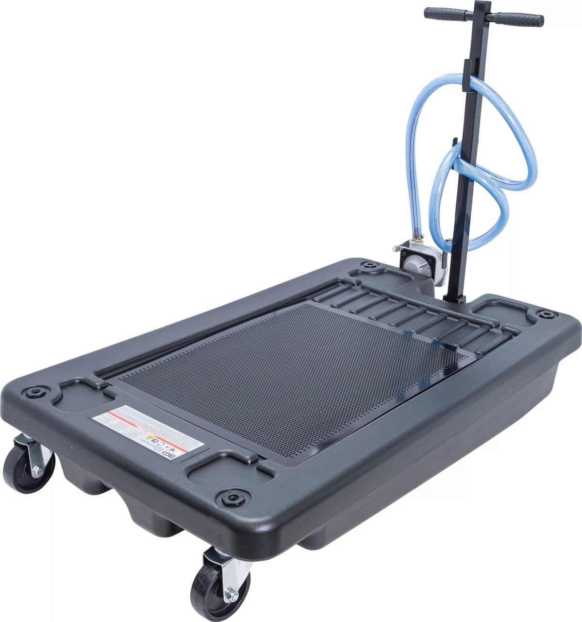 Recuperator de ulei mobil cu pompa manuala de golire, dimensiuni cuva colectare 1100x700x190mm, capacitate 60 litri, BGS 9987 – SimpleTools Recuperator de ulei mobil cu pompa manuala de golire, dimensiuni cuva colectare 1100x700x190mm, capacitate 60 litri, BGS 9987 - SimpleTools