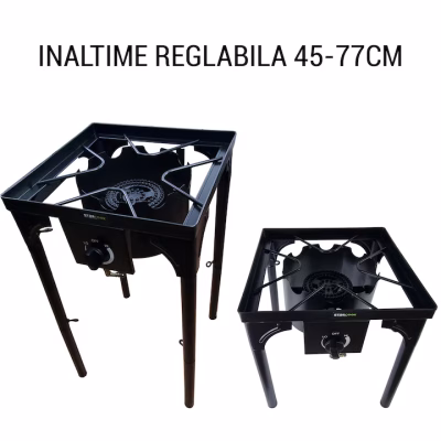 Pirostrie cu suport tip masa MX875, 1 arzator cu 3 focuri , inaltime reglabila - Aragaze