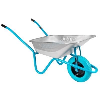 Roaba metalica Detoolz, 85L cuva din otel zincat PU - In lucru