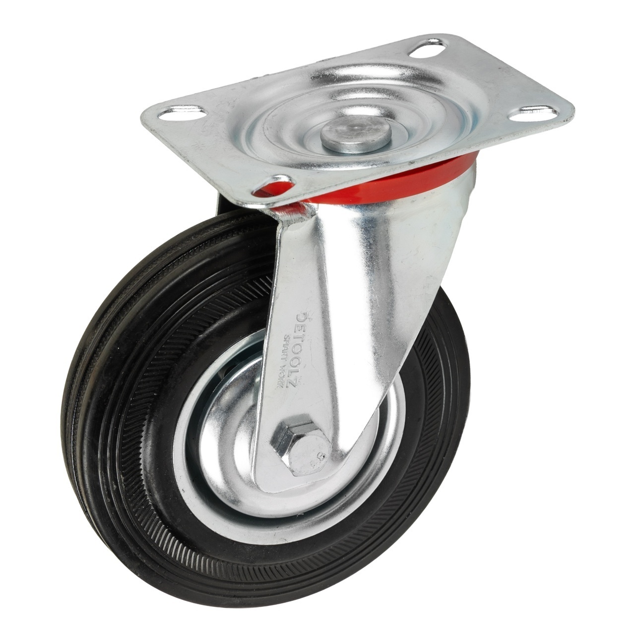 Roata pivotanta Detoolz, cauciuc 125×34.5mm G01 – SimpleTools Roata pivotanta Detoolz, cauciuc 125x34.5mm G01 - SimpleTools