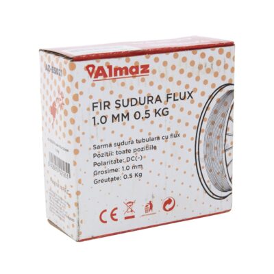Sarma de sudura Almaz, cu flux, Ø1.0mm, greutate 0.5 Kg - Consumabile sudura