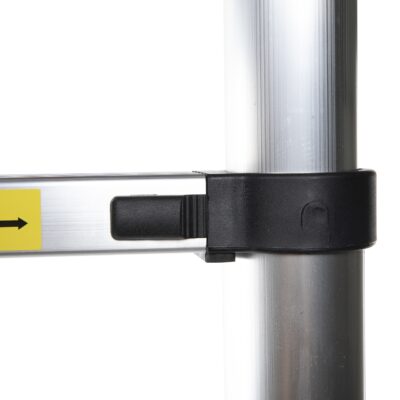 Scara telescopica Detoolz, inaltime maxima 3.8m, 13 trepte, greutate maxima suportata 150 kg - SimpleTools
