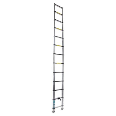 Scara telescopica Detoolz, inaltime maxima 3.8m, 13 trepte, greutate maxima suportata 150 kg - SimpleTools