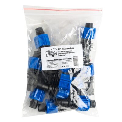 Set 10 start-conector Micul Fermier, pentru banda de picurare, cu garnitura - In lucru